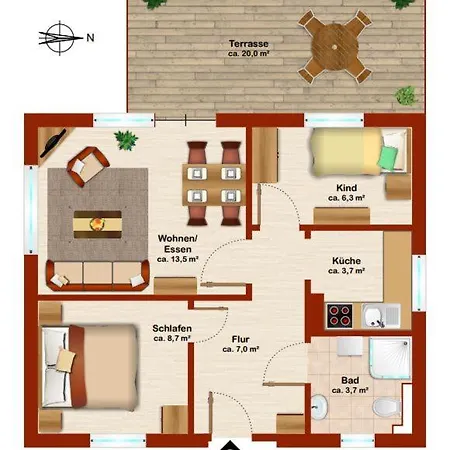 Ferienhaeuser Weerts Gatt Luettje Huske *